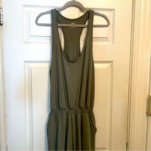 Aerie Everyday Jumpsuit Size Medium Olive Green